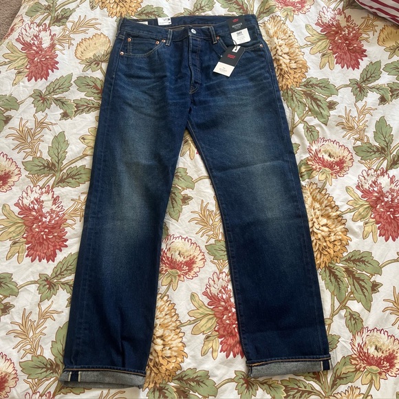 Levi's Other - NWT Men’s Levi's 501 Original Fit Selvedge Jeans Size 34 x 32 in Bounty Hunter